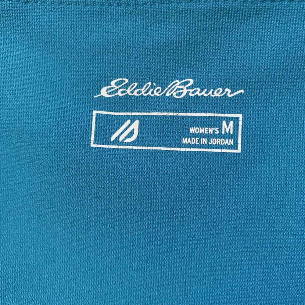 Eddie Bauer Teal Blue Capri Compression Athletic Pants Womens Medium - Picture 8 of 12